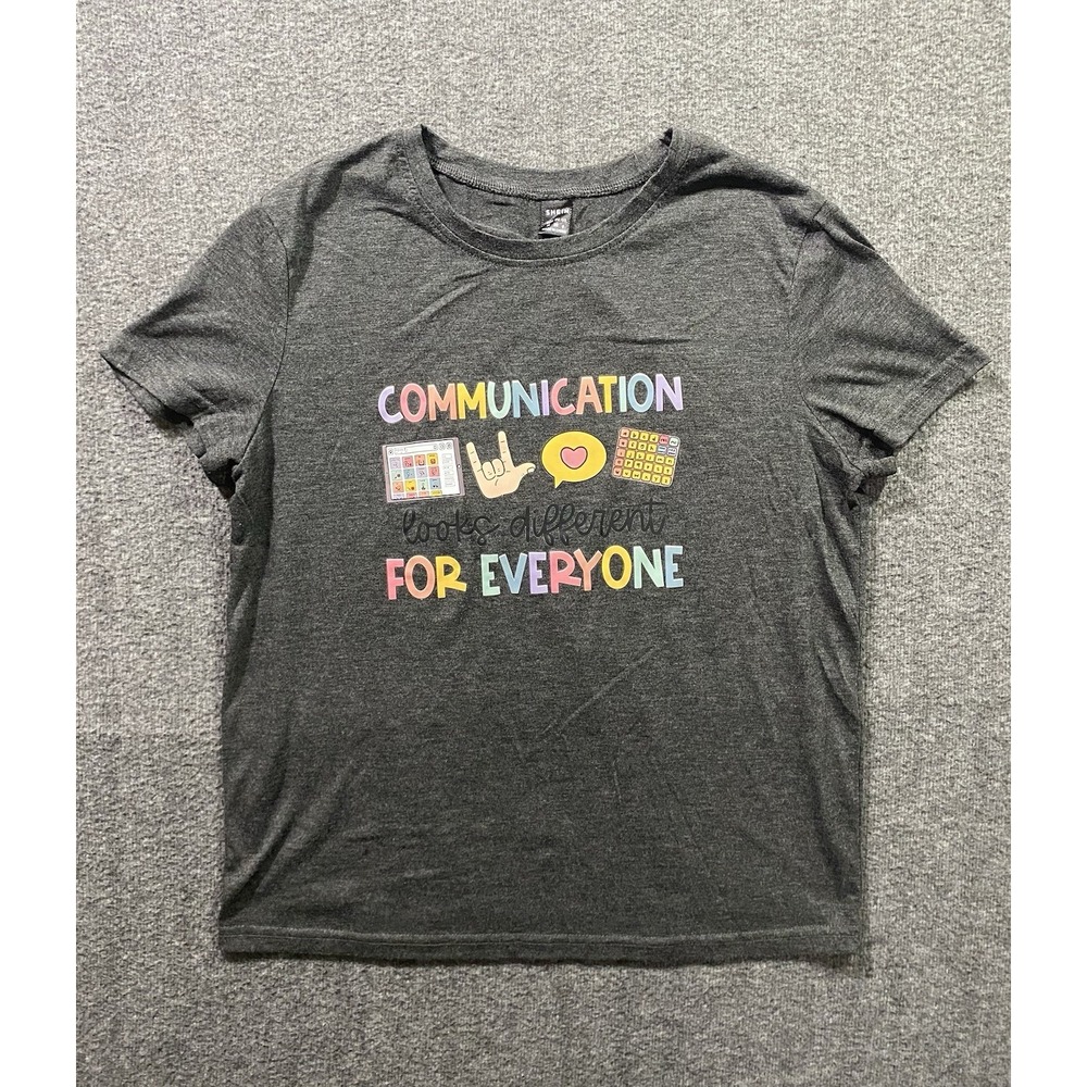 Communication Looks Different For Everyone Speech Therapy T-Shirt Size M